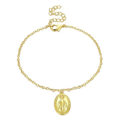 Mother Mary Bracelet in Gold