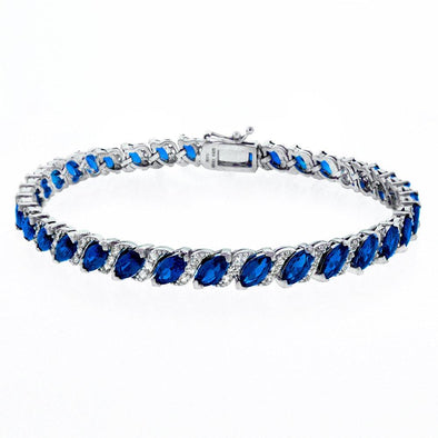 Blue Sapphire Vine Bracelet