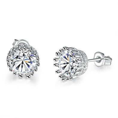 Royal Crown Stud Earrings