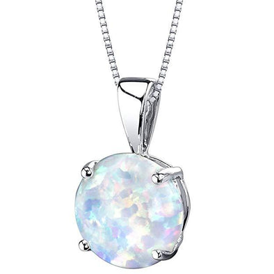 Oceanic Opal Necklace in Silver