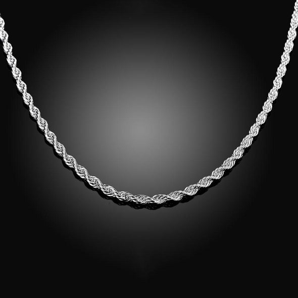 Twisted Rope Chain Necklace