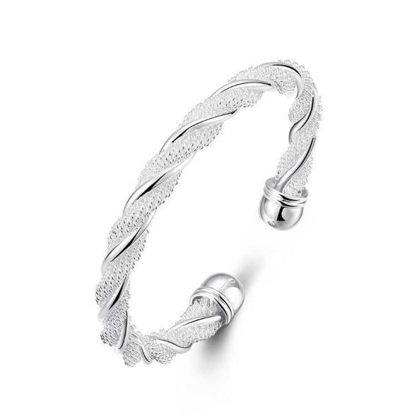 Twisted Silver Cuff