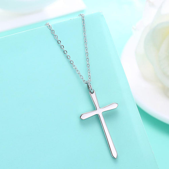 Eternity™ Sterling Silver Cross Necklace